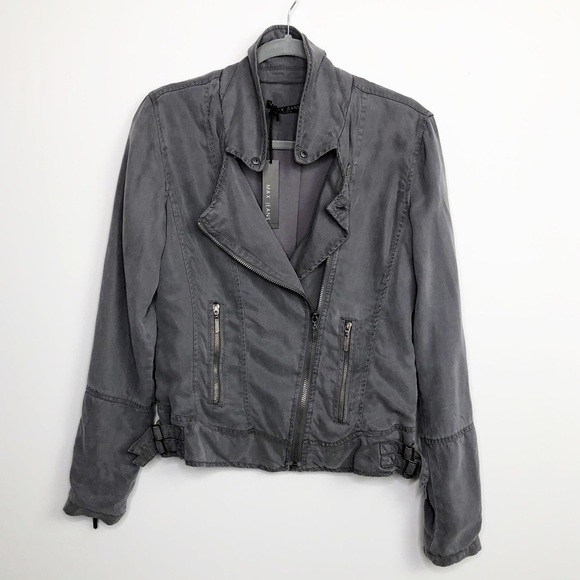 MAX jeans gray Moto jacket - Picture 7 of 10